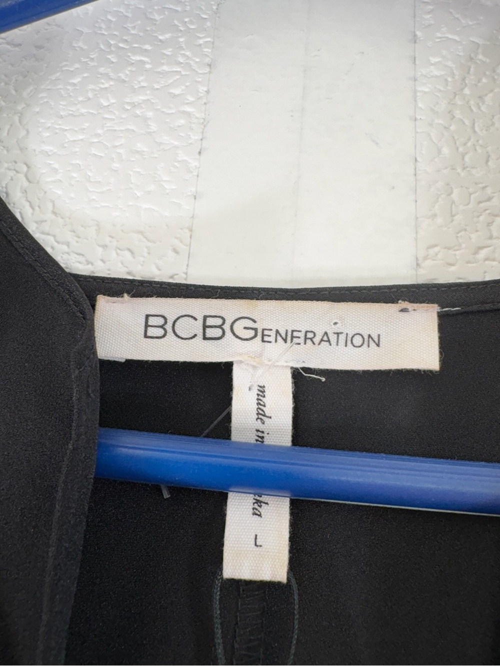 BCBGeneration Black V-Neck Long Sleeve Tunic Blouse 4333 - Picture 5 of 9